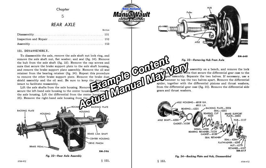 Example Tractor Service Manual