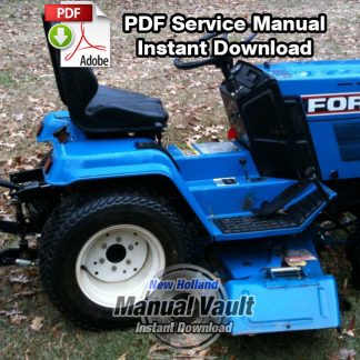 FORD LGT 09GN2203 09GN2204 GEAR HYDRO DRIVEN LAWN GARDEN TRACTOR SERVICE MANUAL