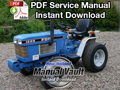 Ford Holland 1120 1220 Tractor Service Shop Repair Manual Book Guide SE4601 for sale online 