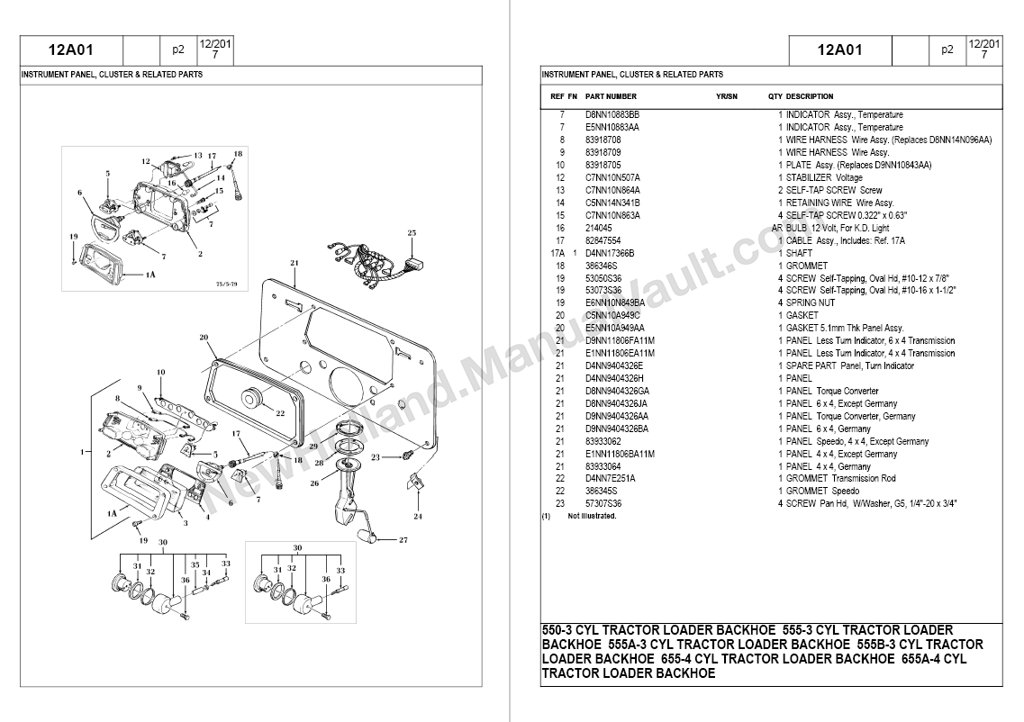 ford 555 backhoe service manual free download